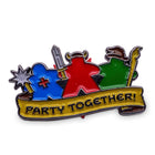 Gamers Guild AZ Norse Foundry Norse Foundry - Meeple Metal Adventure Pin - Party Together Norse Foundry