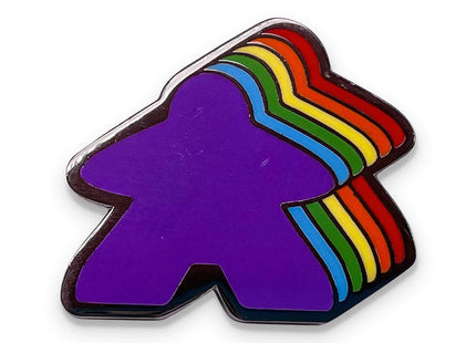 Gamers Guild AZ Norse Foundry Norse Foundry - Meeple Metal Adventure Pin - Retro Rainbow Norse Foundry