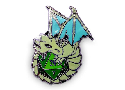 Gamers Guild AZ Norse Foundry Norse Foundry - Meeple Metal Dracolich Pin - Green Norse Foundry