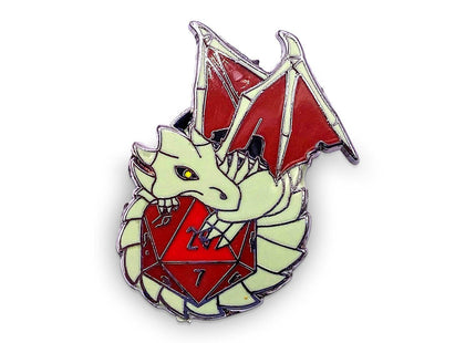 Gamers Guild AZ Norse Foundry Norse Foundry - Meeple Metal Dracolich Pin - Red Norse Foundry