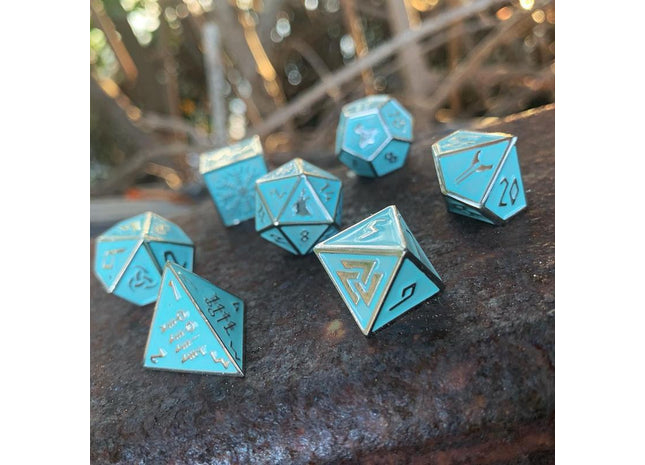 Gamers Guild AZ Norse Foundry Norse Foundry Metal Dice Set - 7-Piece Set - Banshee Wail Norse Foundry