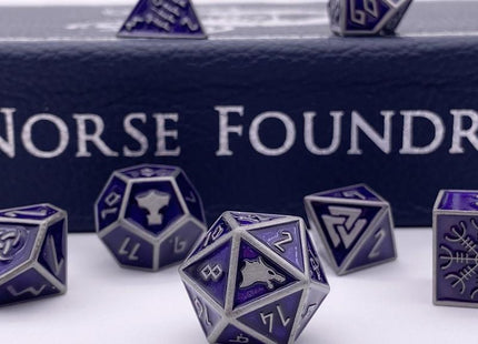 Gamers Guild AZ Norse Foundry Norse Foundry Metal Dice Set - 7-Piece Set - Doppelgänger Norse Foundry