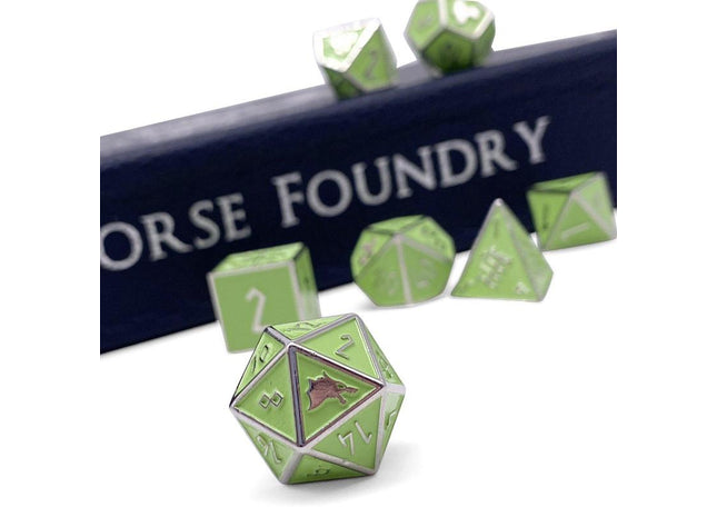 Gamers Guild AZ Norse Foundry Norse Foundry Metal Dice Set - 7-Piece Set - Loki Norse Foundry