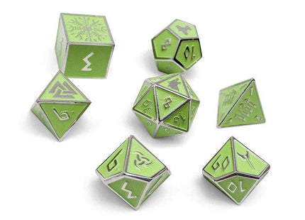 Gamers Guild AZ Norse Foundry Norse Foundry Metal Dice Set - 7-Piece Set - Loki Norse Foundry