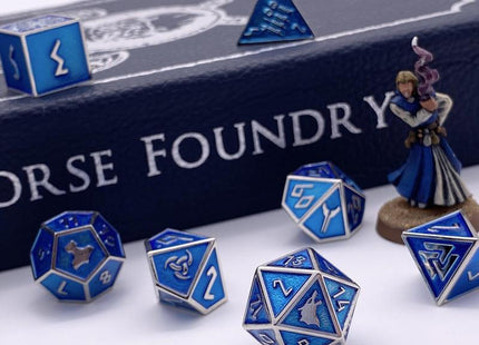 Gamers Guild AZ Norse Foundry Norse Foundry Metal Dice Set - 7-Piece Set - Witch's Fire Norse Foundry