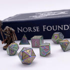 Gamers Guild AZ Norse Foundry Norse Foundry Metal Dice Set - 7-Piece Set - Yggdrasil Norse Foundry