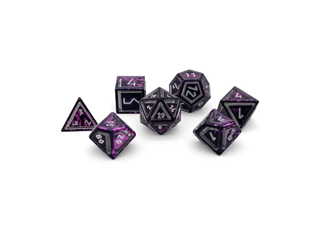 Gamers Guild AZ Norse Foundry Norse Foundry Metal Dice - Witches Fire - Norse Themed Metal Dice Set Norse Foundry