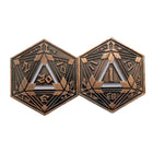 Gamers Guild AZ Norse Foundry Norse Foundry: Metal RPG Crit/Fail Coin Copper Plated- 25mm Norse Foundry
