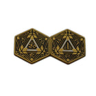 Gamers Guild AZ Norse Foundry Norse Foundry: Metal RPG Crit/Fail Coin Gold Plated-25mm Norse Foundry
