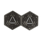 Gamers Guild AZ Norse Foundry Norse Foundry: Metal RPG Crit/Fail Coin Silver Plated-25mm Norse Foundry