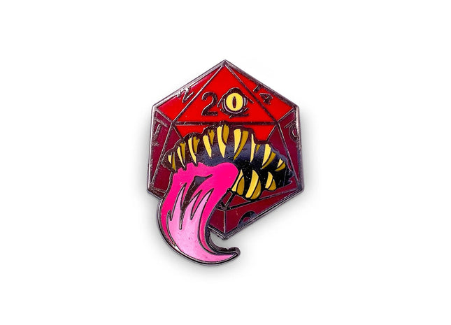 Gamers Guild AZ Norse Foundry Norse Foundry - Mimic Die - Hard Enamel Pin (Red) Norse Foundry