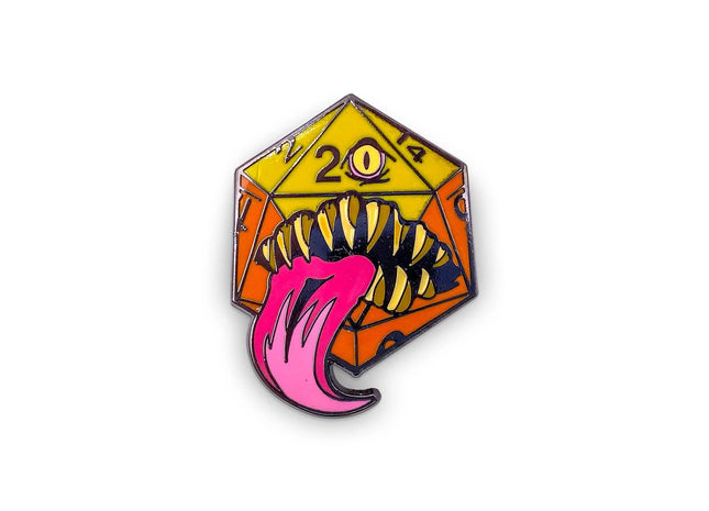 Gamers Guild AZ Norse Foundry Norse Foundry - Mimic Die - Hard Enamel Pin (Yellow) Norse Foundry