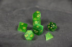 Gamers Guild AZ Norse Foundry Norse Foundry Mini Gemstone Dice- 7-Piece Set - Green Cat's Eye Norse Foundry