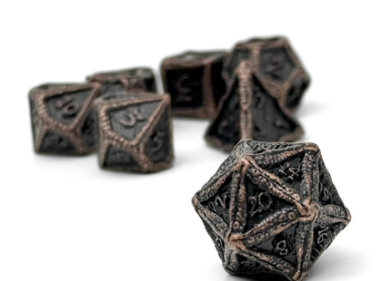 Gamers Guild AZ Norse Foundry Norse Foundry: Pirate Dice - Jolly Roger 7 Piece RPG set Alloy Dice Norse Foundry