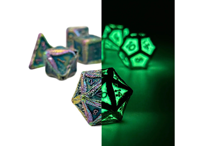 Gamers Guild AZ Norse Foundry Norse Foundry: Pirate Dice - Secret Stash 7 Piece RPG set Alloy Dice Norse Foundry