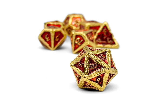 Gamers Guild AZ Norse Foundry Norse Foundry: Pirate Metal Alloy Dice - Cutlass Cove 7-Dice Set Norse Foundry
