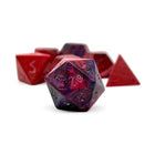 Gamers Guild AZ Norse Foundry Norse Foundry: Red Striped Wood - 7 Piece RPG Wooden Dice Set Norse Foundry