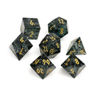 Gamers Guild AZ Norse Foundry Norse Foundry: Shattered Zircon Smoke - 7 Piece RPG Set Zircon Glass Dice Norse Foundry