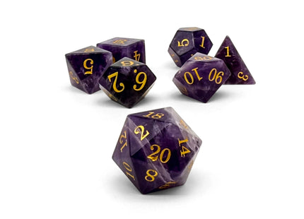 Gamers Guild AZ Norse Foundry Norse Foundry: Storybook Dice - Amethyst 7-Dice Set Norse Foundry