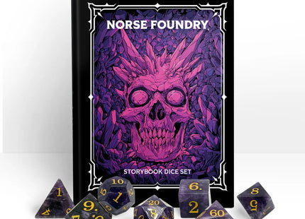 Gamers Guild AZ Norse Foundry Norse Foundry: Storybook Dice - Amethyst 7-Dice Set Norse Foundry
