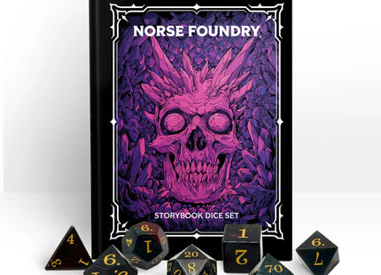 Gamers Guild AZ Norse Foundry Norse Foundry: Storybook Dice - Bloodstone 7-Dice Set Norse Foundry