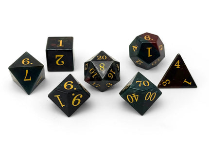 Gamers Guild AZ Norse Foundry Norse Foundry: Storybook Dice - Bloodstone 7-Dice Set Norse Foundry