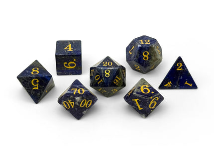 Gamers Guild AZ Norse Foundry Norse Foundry: Storybook Dice - Lapis Lazuli 7-Dice Set Norse Foundry