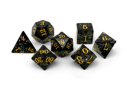 Gamers Guild AZ Norse Foundry Norse Foundry: Storybook Dice - Shattered Smoke Zircon 7-Dice Set Norse Foundry