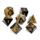 Gamers Guild AZ Norse Foundry Norse Foundry: Tiger's Eye - Pebble RPG Set Gemstone Dice Norse Foundry