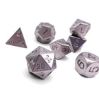 Gamers Guild AZ Norse Foundry Norse Foundry: Titanium - 7 Piece RPG Set True Metal Dice Norse Foundry