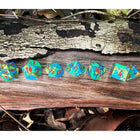 Gamers Guild AZ Norse Foundry Norse Foundry TruStone Dice - 7-Piece Set - Tri Color Turquoise Norse Foundry