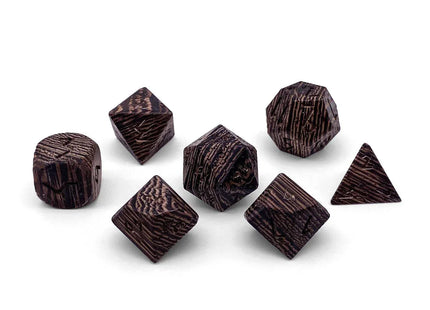 Gamers Guild AZ Norse Foundry Norse Foundry: Wenge - 7 Piece RPG Wooden Dice Set Norse Foundry