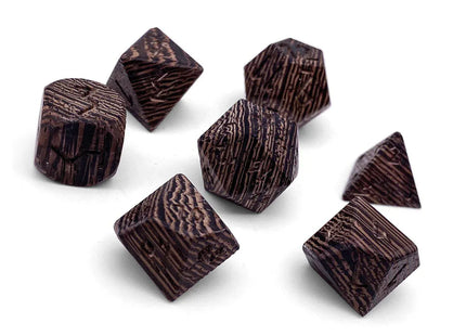 Gamers Guild AZ Norse Foundry Norse Foundry: Wenge - 7 Piece RPG Wooden Dice Set Norse Foundry