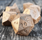 Gamers Guild AZ Norse Foundry Norse Foundry Wooden Dice - 7-Piece Set - Courbaril Norse Foundry