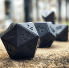 Gamers Guild AZ Norse Foundry Norse Foundry Wooden Dice - 7-Piece Set - Ebony Norse Foundry