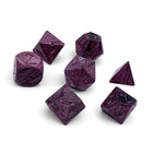 Gamers Guild AZ Norse Foundry Norse Foundry Wooden Dice - 7-Piece Set - Purple Heart Norse Foundry