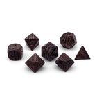 Gamers Guild AZ Norse Foundry Norse Foundry Wooden Dice - 7-Piece Set - Wenge Norse Foundry