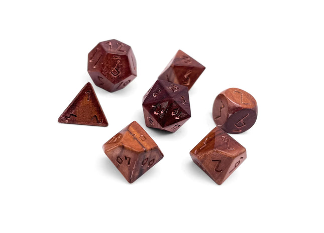 Gamers Guild AZ Norse Foundry Norse Foundry: Wooden Dice - Black Walnut (7pc Set) Norse Foundry