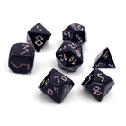 Gamers Guild AZ Norse Foundry Norse Foundry: Wooden Dice - Gabon Ebony (7pc Set) Norse Foundry