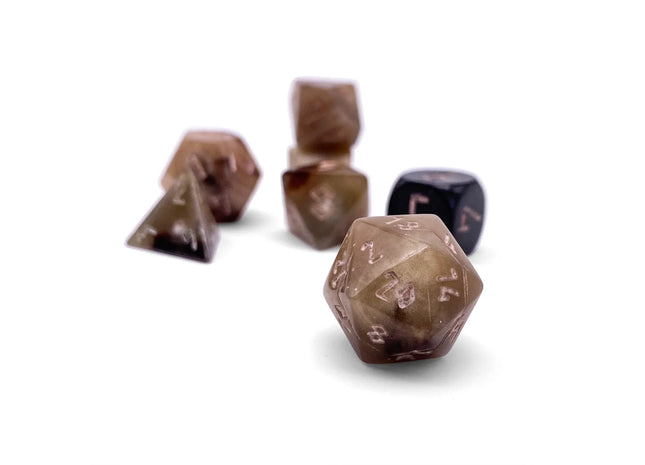 Gamers Guild AZ Norse Foundry Norse Foundry: Yak Horn 7-Dice Set Norse Foundry