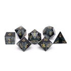 Gamers Guild AZ Norse Foundry Norse Foundry: Zircon Glass Dice - Smoke (7pc Set) Norse Foundry