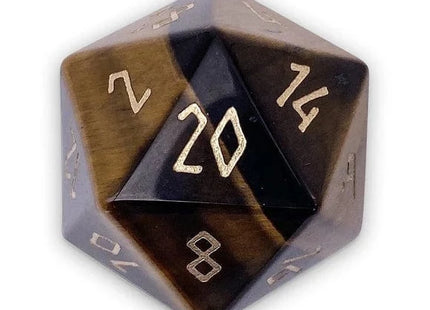 Gamers Guild AZ Norse Foundry Rainbow Cats Eye - Boulder 30mm Glass Dice Norse Foundry