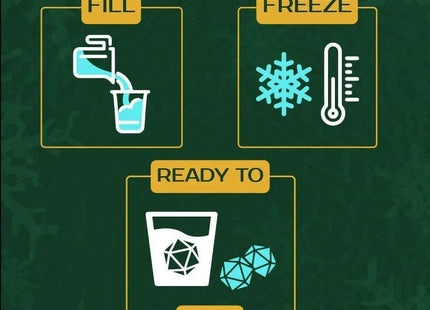 Gamers Guild AZ Norse Foundry The Boulder Ice Mold - Whiskey Stone 55mm D20 Norse Foundry