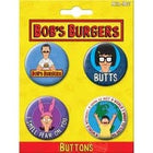 Gamers Guild AZ Novelties 4 Button Set: Bob's Burgers Set 1 Ata-Boy Inc