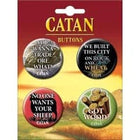 Gamers Guild AZ Novelties 4 Button Set: Catan Ata-Boy Inc