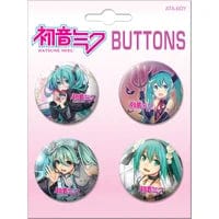 Gamers Guild AZ Novelties 4 Button Set: Hatsune Miku Set 2 Ata-Boy Inc
