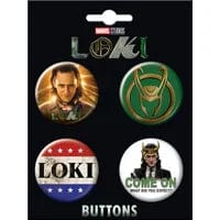 Gamers Guild AZ Novelties 4 Button Set: Loki Set 2 Ata-Boy Inc
