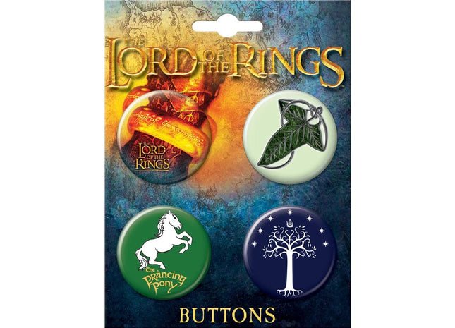 Gamers Guild AZ Novelties 4 Button Set: Lord of the Rings Ata-Boy Inc