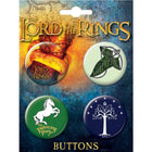 Gamers Guild AZ Novelties 4 Button Set: Lord of the Rings Ata-Boy Inc