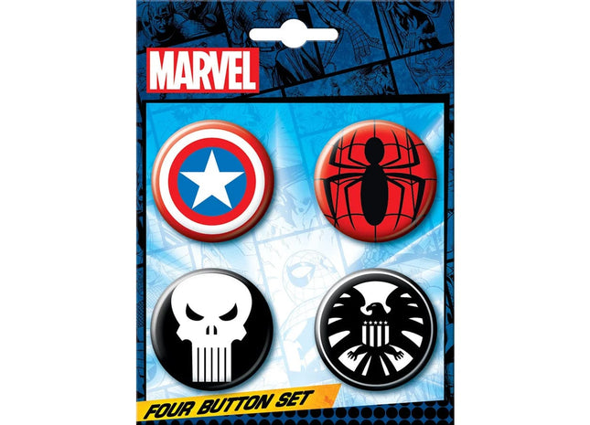 Gamers Guild AZ Novelties 4 Button Set: Marvel Set  3 Ata-Boy Inc